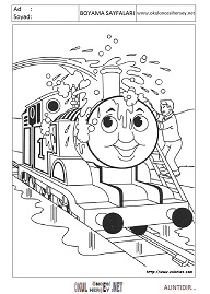 thomas-ve-arkadaşları boyama sayfaları